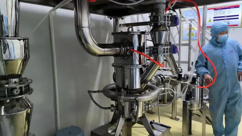 Air jet mill production line