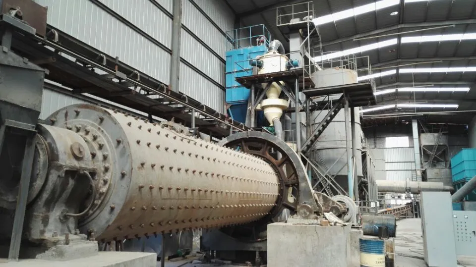 Calcined kaolin ball milling and classification production line pictures
