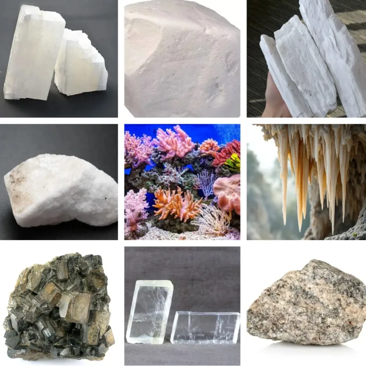 Heavy calcium carbonate raw materials